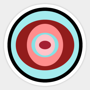 Pop Mod Circles #8 Sticker